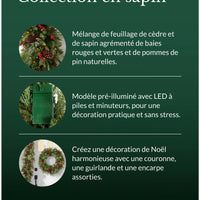 Couronne sapin d'extérieur