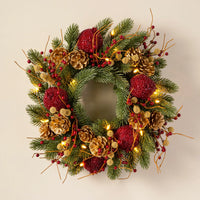 Couronne épinette blanche du Vermont, rouge et or