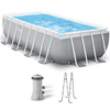 Intex Prisma Frame 26788NP - 400x200x100 cm - Piscine hors-sol + Épurateur et Échelle