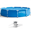 Intex Metal Frame 28202NP - Ø305x76 cm - Piscine ronde + Épurateur à cartouche