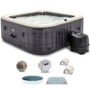 Intex Carrée Greystone Deluxe 28452NP - Ø193x71 cm - Piscine hydromassage spa
