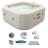 Intex Carrée Chevron Deluxe 28446EX - Ø173x71 cm - Piscine hydromassage spa