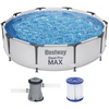 Bestway Steel Pro Max 56408 - Ø305x76 cm - Piscine ronde + pompe de filtration 16 W
