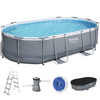 Bestway Power Steel 56448 - 488 x 305 x 107 cm - Piscine ovale