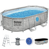 Bestway Power Steel Swim Vista 56714 - 427 x 250 x 100 cm - Piscine ovale