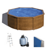Gre Pacific ronde Ø350 x 120 cm - Piscine hors-sol en acier