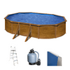 Gre Pacific Ovale 610 x 375 x 120 cm - Piscine hors-sol en acier