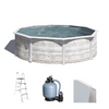 Gre Finlandia ronde Ø350 x 120 cm - Piscine hors-sol en acier