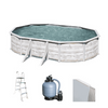 Gre Finlandia Ovale 730x375x120cm - Piscine hors-sol en acier