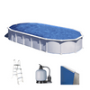 Gre Haiti Ovale 1000 x 550 x 132 cm - Piscine hors-sol - Traverses enterrées
