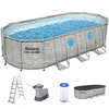Bestway Steel Pro Max Splashview 56716 - 549x274x122 cm - Piscine ovale pour 7-8 personnes
