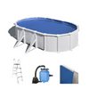 Gre Atlantis Ovale 610x375x120cm - Piscine hors-sol en acier - Filtre Aqualoon